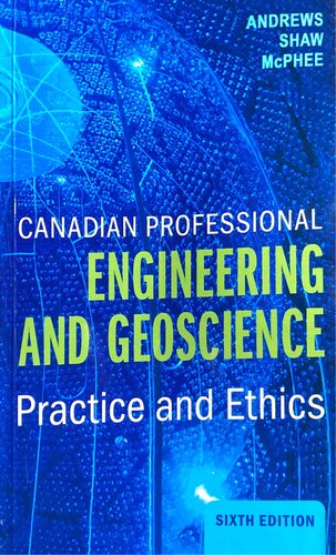 Canadian Professional Engineering and Geoscience Sixth Edition
