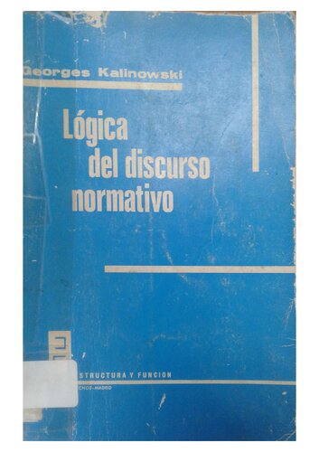 Lógica del discurso normativo