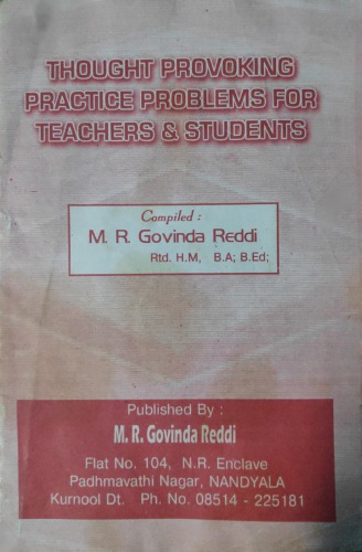 Thought Provoking Practise Problems by Govinda Reddy