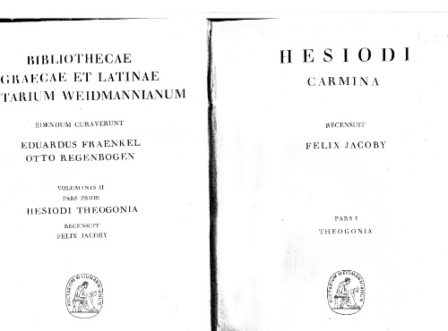 Hesiodi Carmina