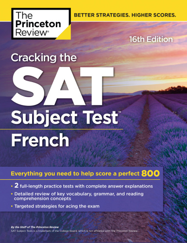 : cracking the SAT subject test in French