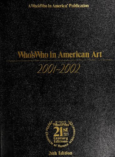 Who's Who in American Art 2001-2002