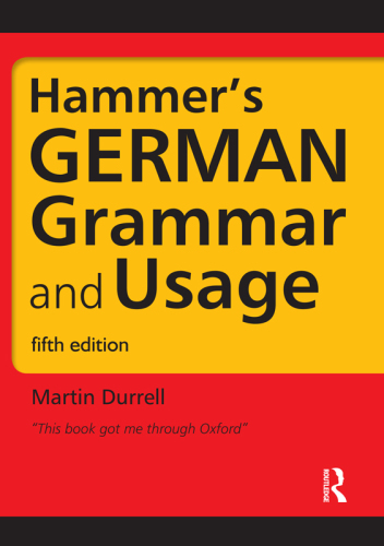 Hammer's German Grammar and Usage