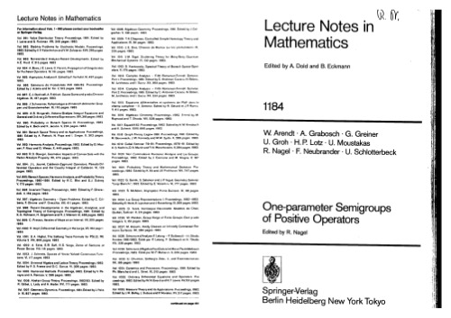 One-parameter Semigroups of Positive Operators