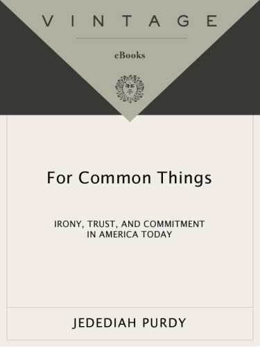 For common things: irony, trust, and commitment in america today