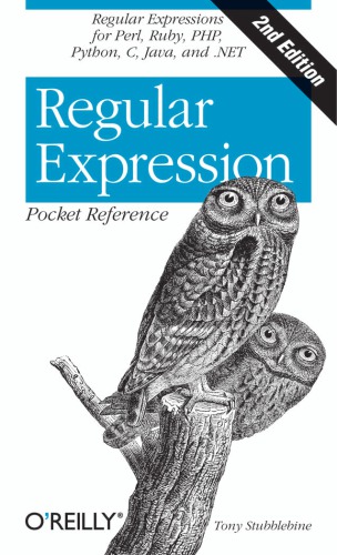 Regular expression pocket reference