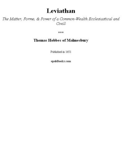 Leviathan and the Air-Pump: Hobbes, Boyle, and the Experimental Life