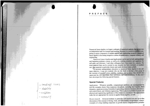 Numerical Linear Algebra and Applications