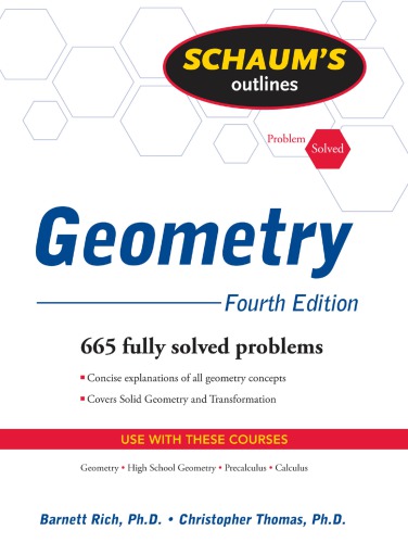 Schaum's outlines: geometry: includes plane, analytic, and transformational geometries