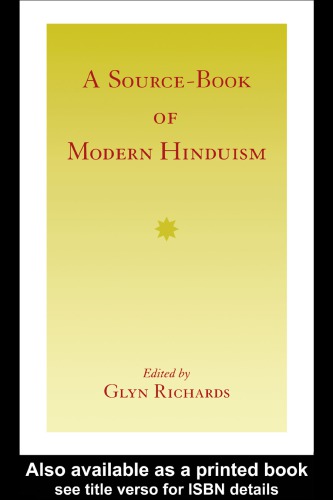 A source-book of modern Hinduism