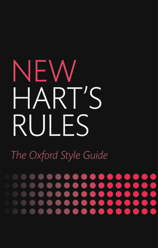 New Hart's rules: the Oxford style guide