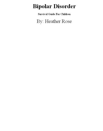 Bipolar Child Survival Guide for Children