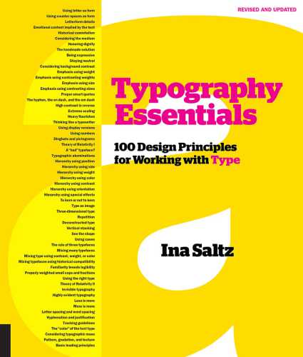Typography essentials 100 design principles for working with type