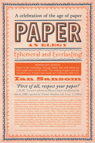 Paper: an elegy