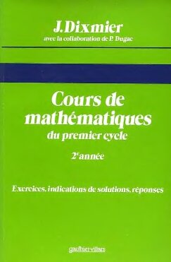 Cours de mathématiques du premier cycle, Deuxième année