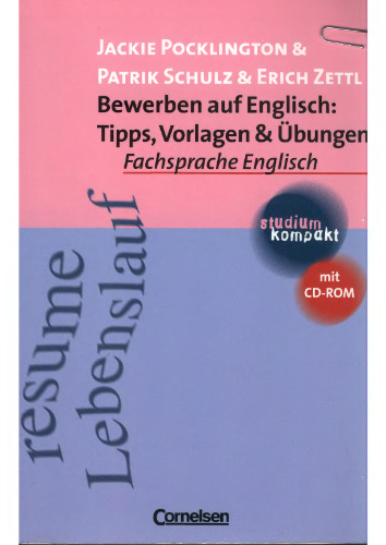 Bewerben auf English - Tipps,Vorlagen und Uebungen