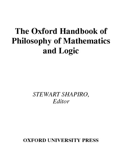 Oxford Handbook of Philosophy of Math and Logic