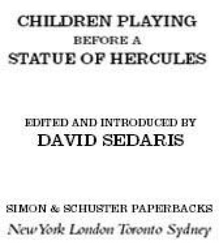 Children Playing Before a Statue of Hercules