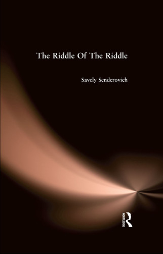 The riddle of the riddle: a study of the folk riddle's figurative nature