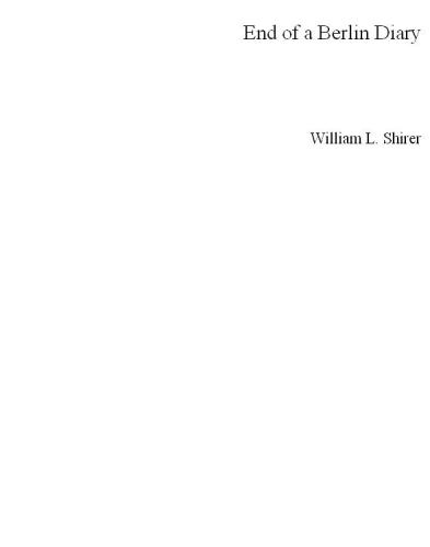 End of a Berlin Diary