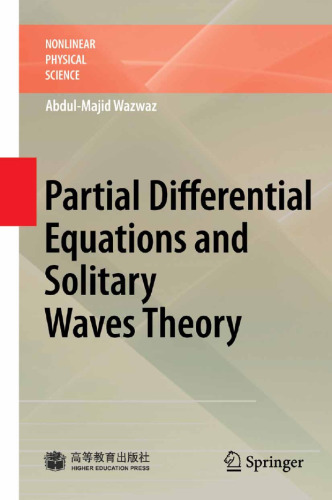 Partial differential equations and solitary waves theory