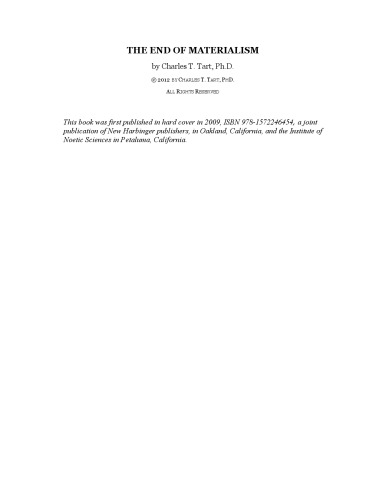 The end of materialism: how evidence of the paranormal is bringing science and spirit together