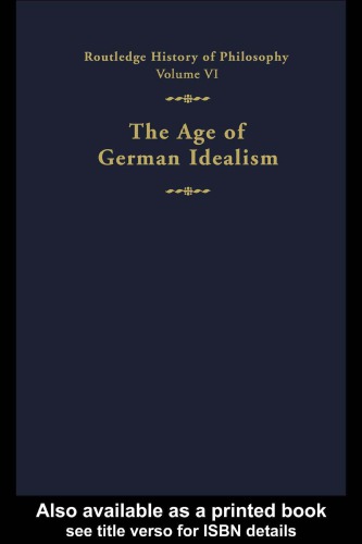 The age of German idealism