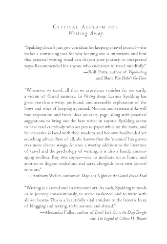 Writing away: a creative guide to awakening the journal-writing traveler