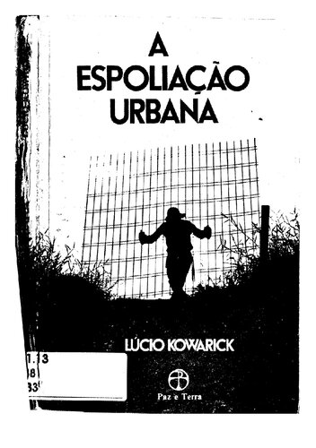 A Espoliação Urbana