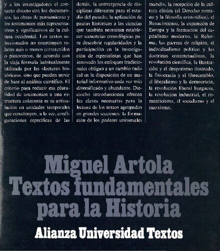 Textos fundamentales para la Historia