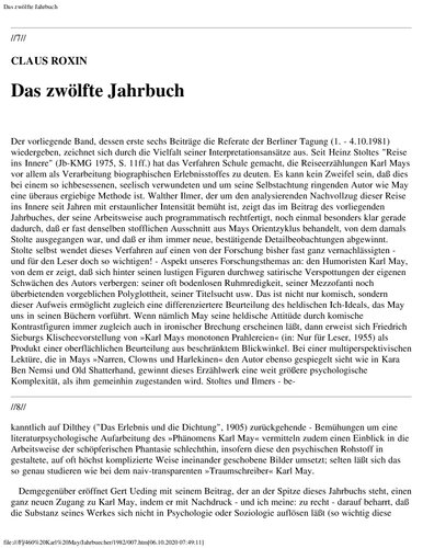 Jahrbuch der Karl-May-Gesellschaft 1982