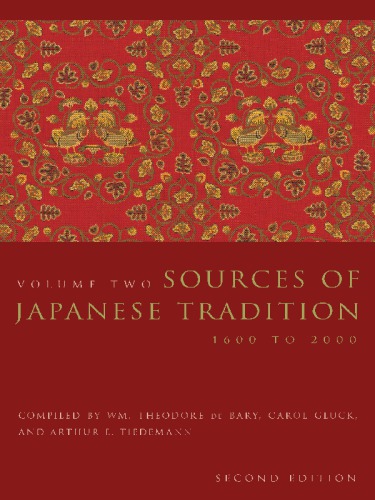 Sources of Japanese tradition. Vol. 2
