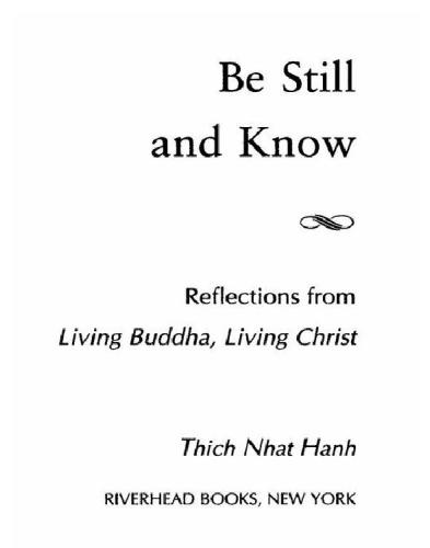 Be still and know: reflections from Living Buddha, living Christ
