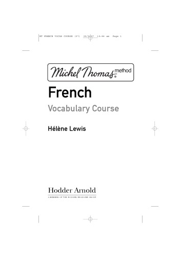French vocabulary course +