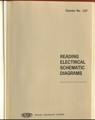 Reading electrical schematic diagrams. Programmed instruction course no. 127