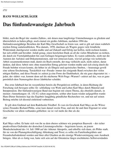 Jahrbuch der Karl-May-Gesellschaft 1995