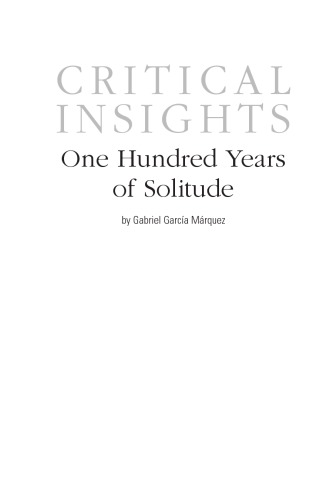 One hundred years of solitude: by Gabriel García Márquez