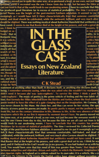 In the glass case: essays on New Zealand literature