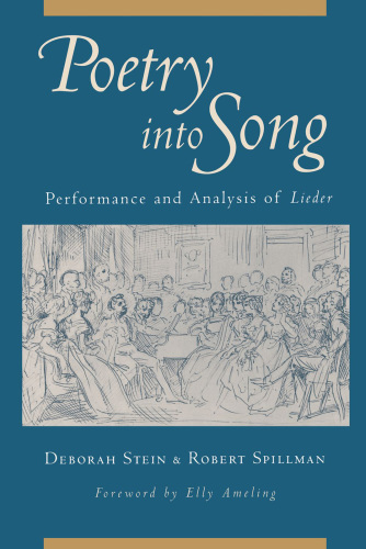 Poetry into song: performance and analysis of lieder