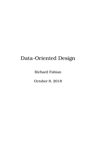 Data-oriented design: software engineering for limited resources and short schedules