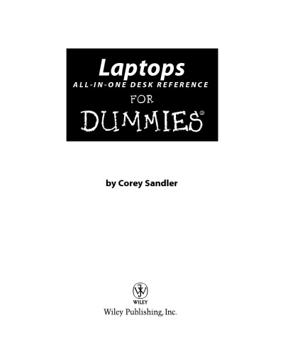 Laptops All-in-One Desk Reference For Dummies