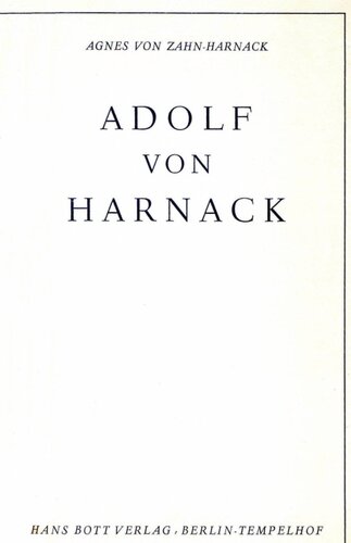 Adolf von Harnack