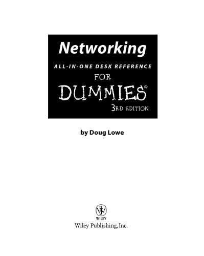 Networking All-in-One Desk Reference For Dummies