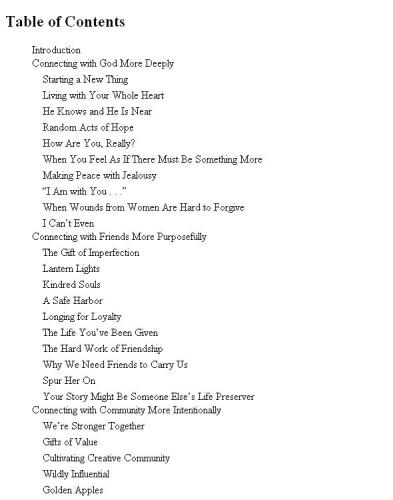 Craving Connection (in)courage