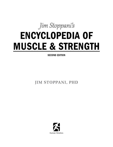 Jim Stoppani's encyclopedia of muscle & strength
