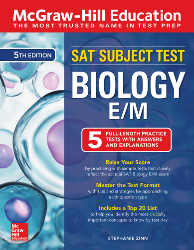 McGraw-Hill education SAT subject test: biology E/M