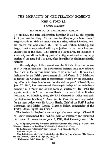 Morality of Obliteration Bombing