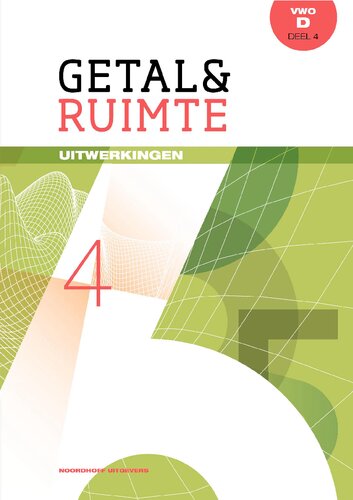 Getal & Ruimte VWO D Deel 4 Uitwerkingen