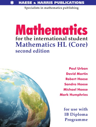 Mathematics for the international students: ib dipolma hl core