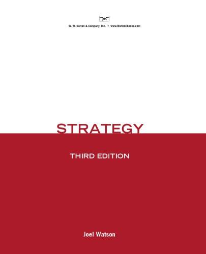 Strategy: an introduction to game theory